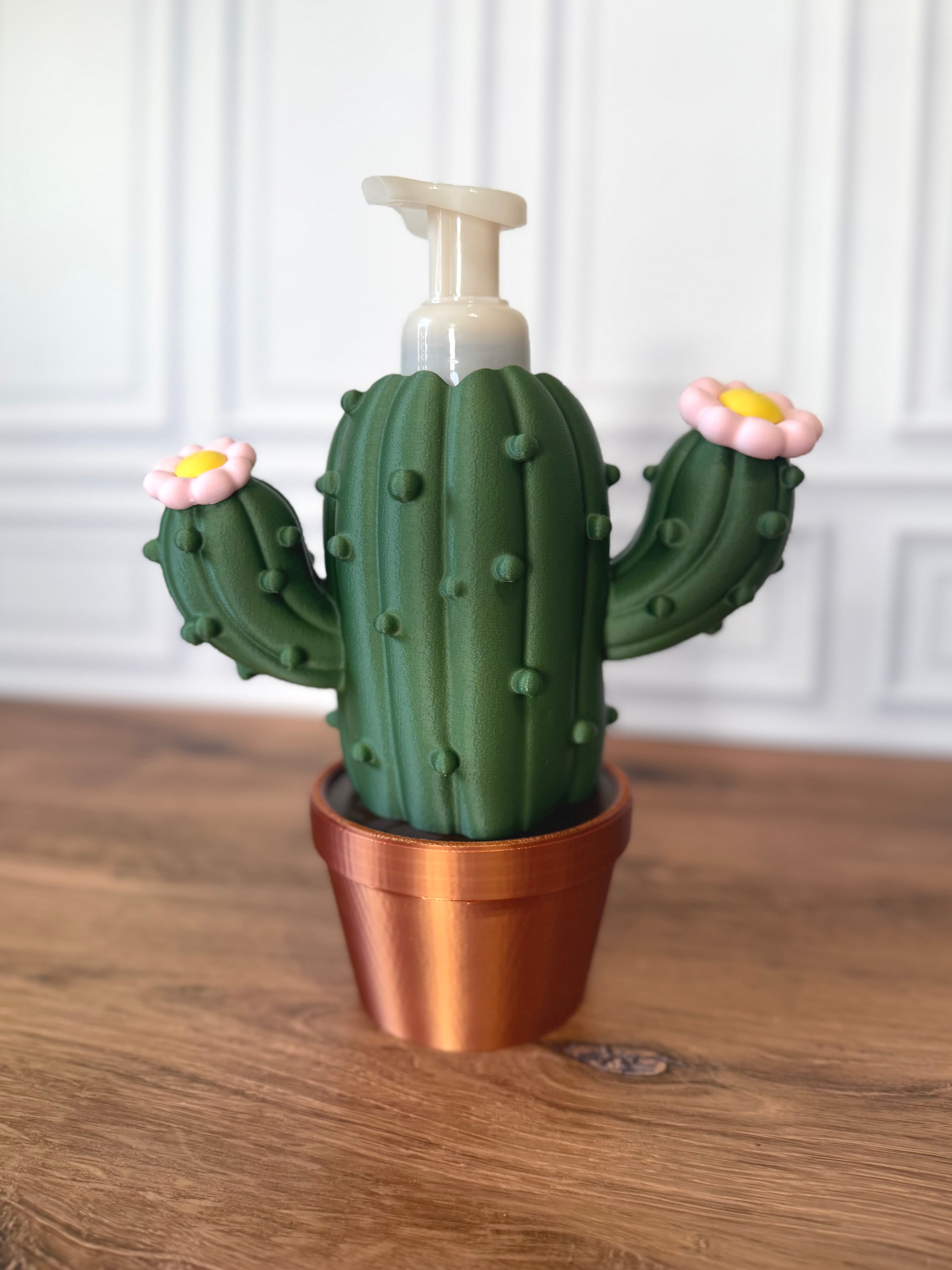 Cactus Soap Holder for BBW Foaming Hand Soap Dispenser