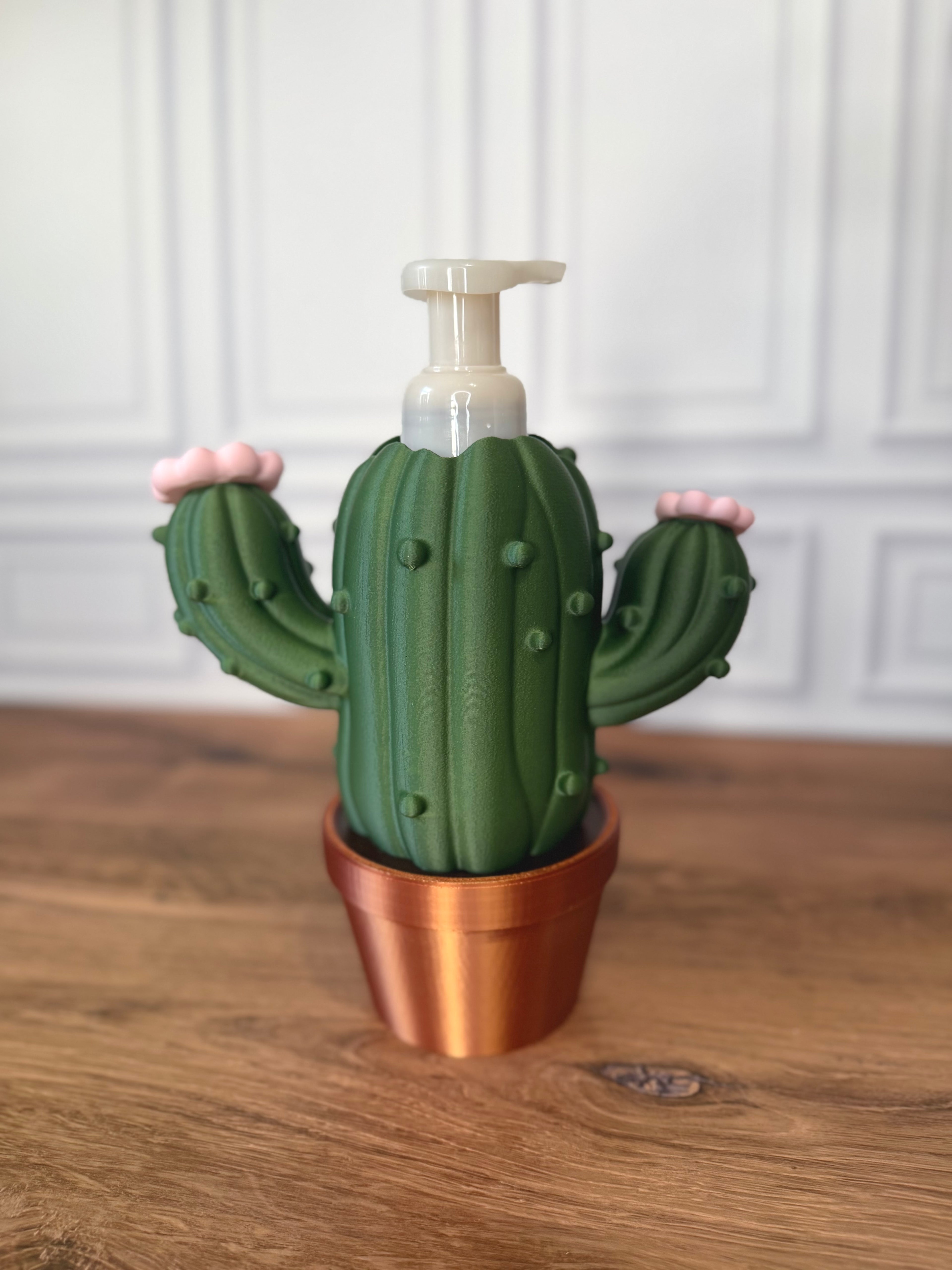 Cactus Soap Holder for BBW Foaming Hand Soap Dispenser