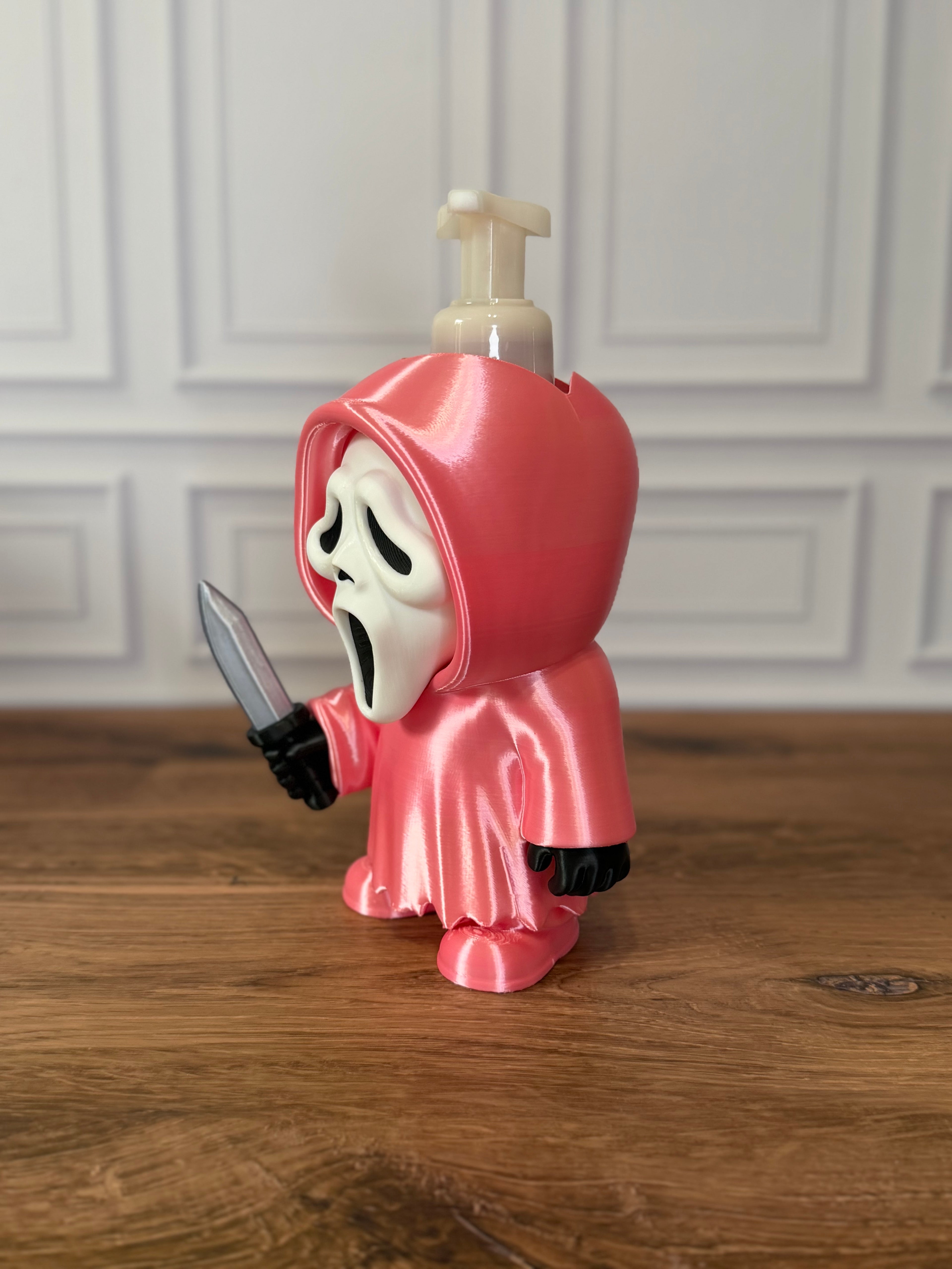 Pink Ghostface BBW Foaming Soap Holder