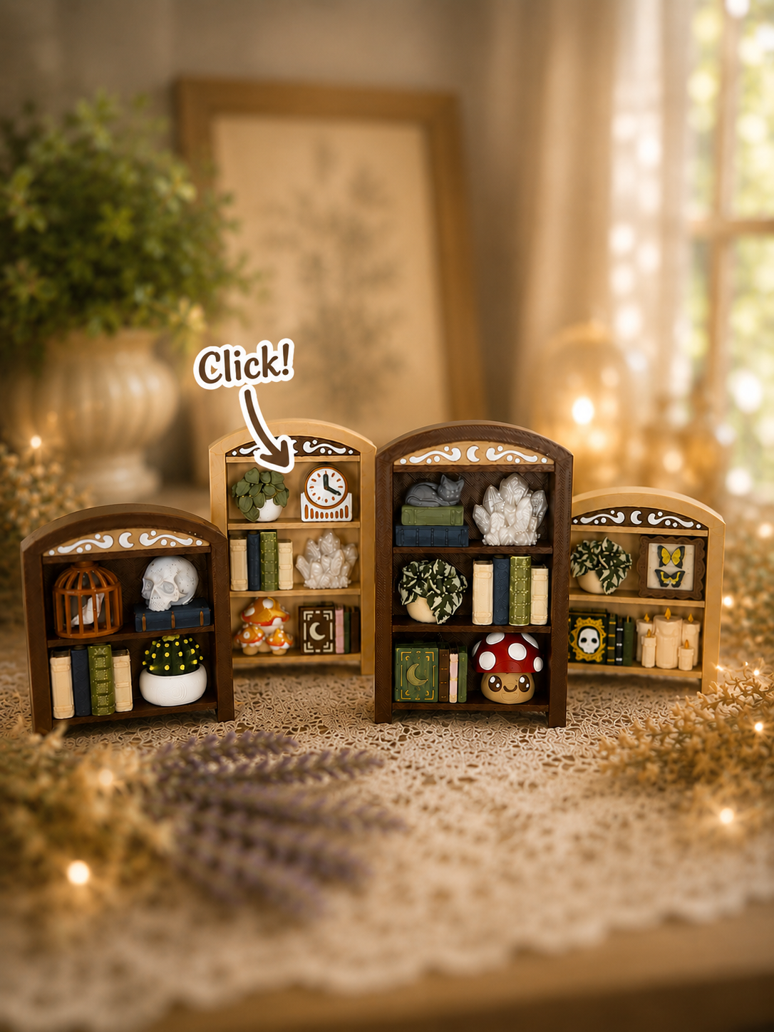 Build Your Own Bookshelf Clicker Fidget