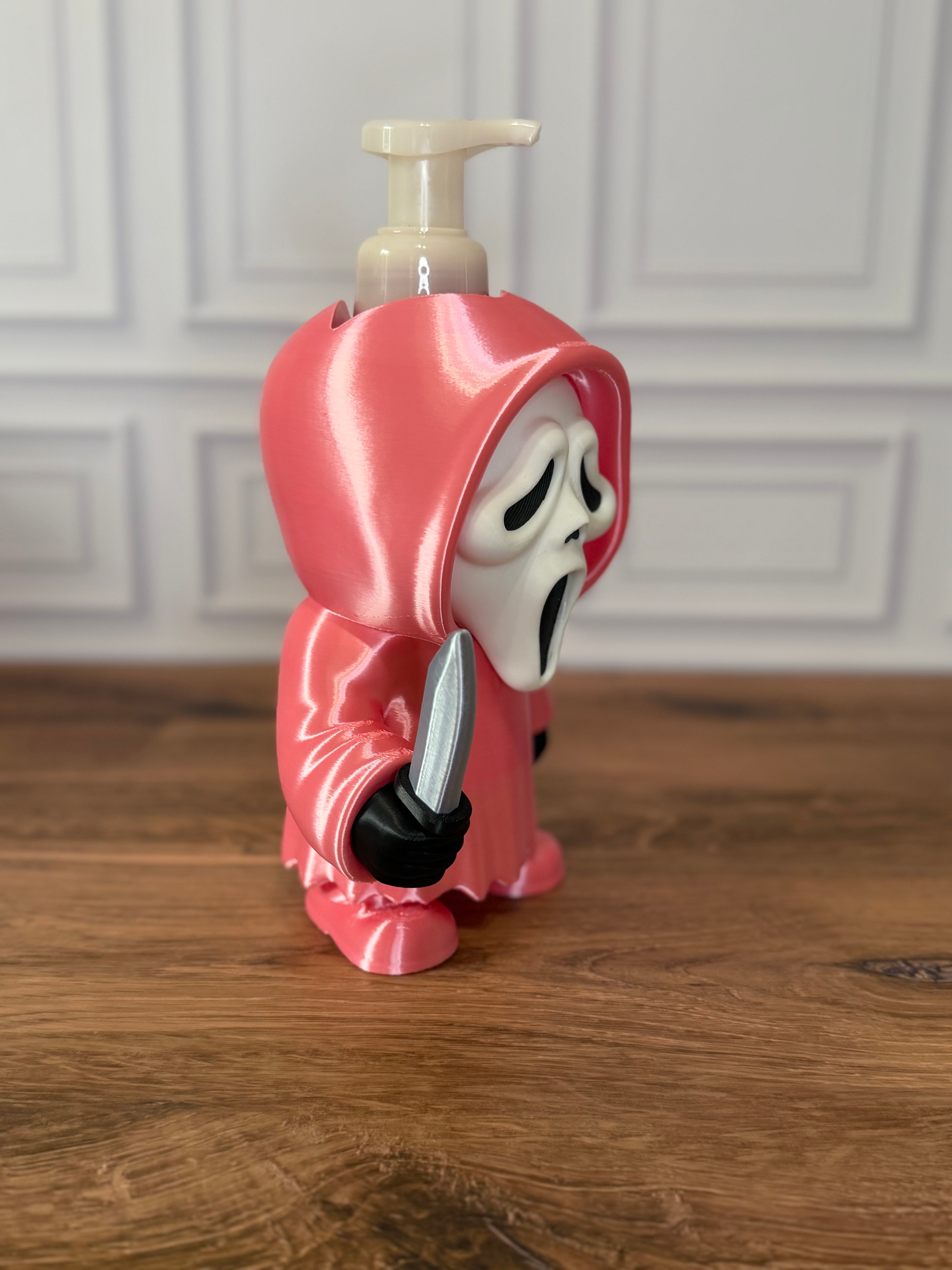 Pink Ghostface BBW Foaming Soap Holder