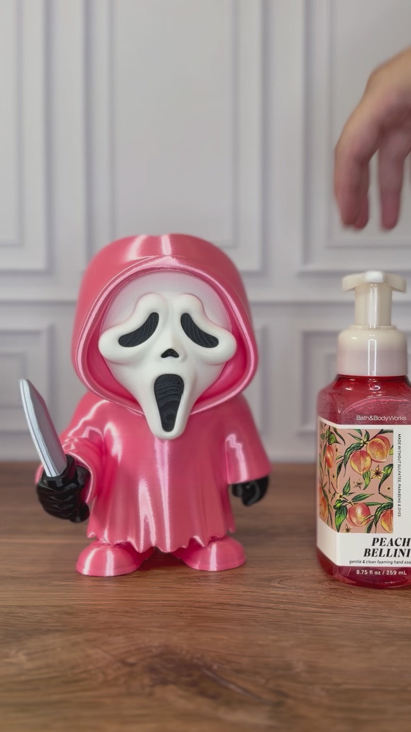 Pink Ghostface BBW Foaming Soap Holder