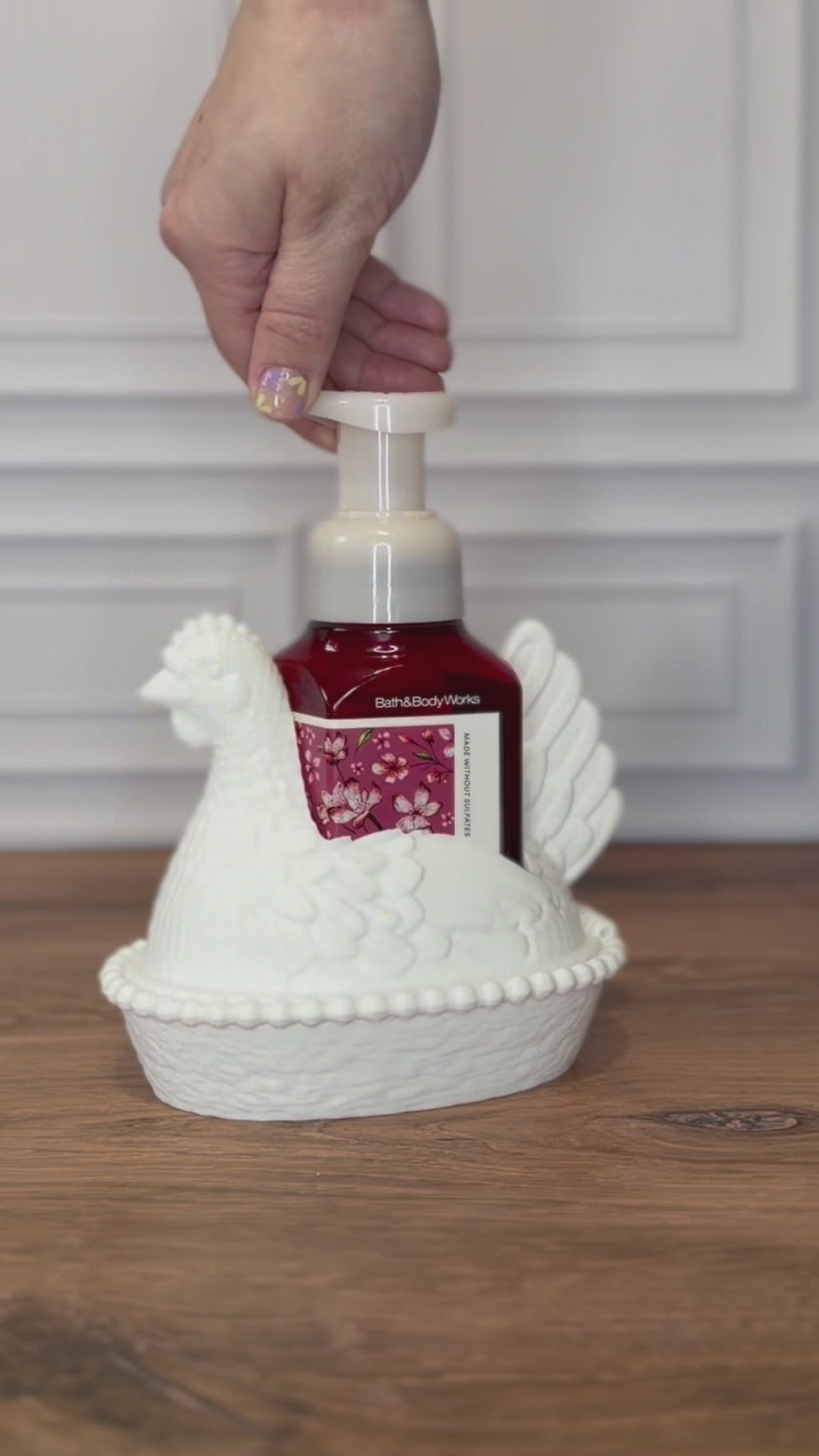 Hen on Nest Soap Holder for BBW Foaming Soap